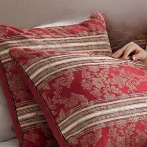 2 New Euro Pillow Shams Size approx.30" x 30" shams Only Pillows not included